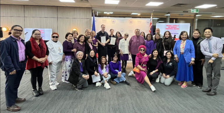 Philippine Consulate General in Melbourne Holds Self-Defense Practical Training for International Women’s Month